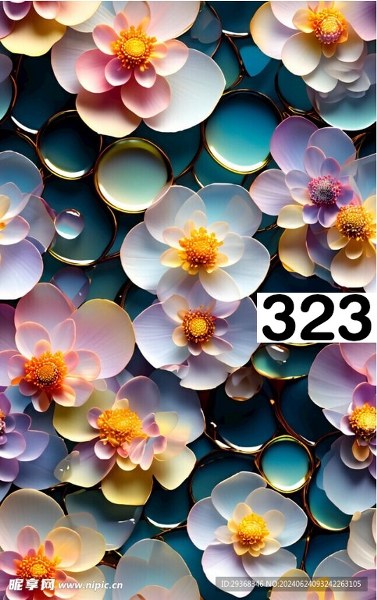 รหัสลายผ้า 323