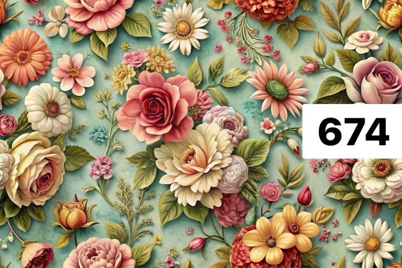 รหัสลายผ้า 674