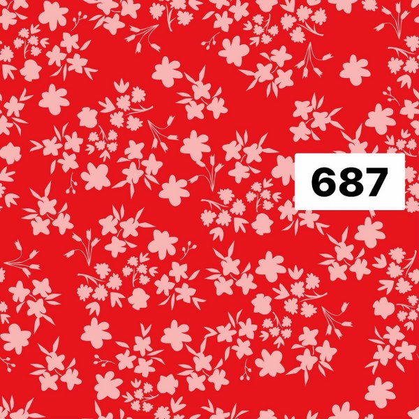 รหัสลายผ้า 687