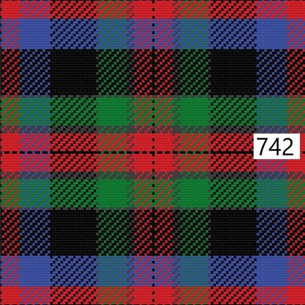รหัสลายผ้า 742